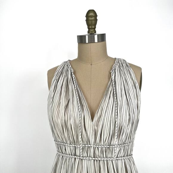 Vintage 3.1 Phillip Lim Striped Sleeveless Grecian Tie-Waist Dress size 10 - Picture 4 of 10